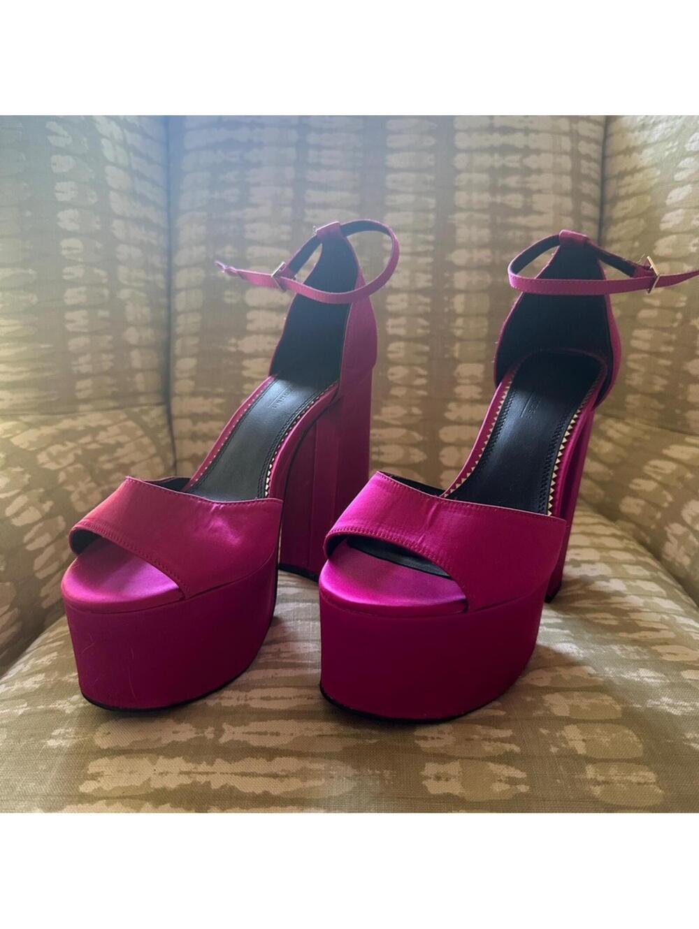 ASOS Magenta Platform Pumps - Picture 6 of 8